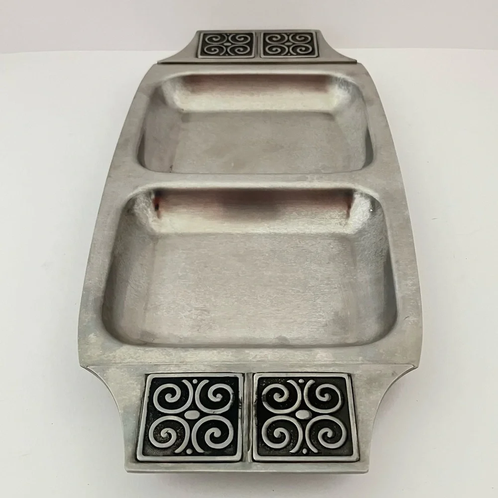 Rogers Insilco Vintage Stainless Steel Divided Serving Dish MCM - Picture 11 of 11